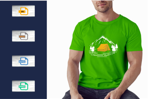 Camping T-Shirt Design Camp Templates: A Practical Asset for Outdoor-Themed Projects