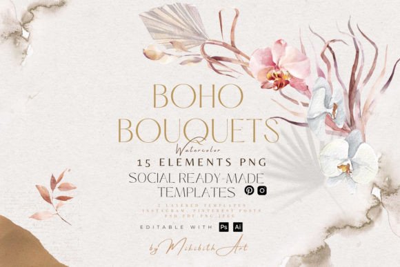 Effortless Elegance: How Boho Styled Social Media Templates Transform Your Online Presence