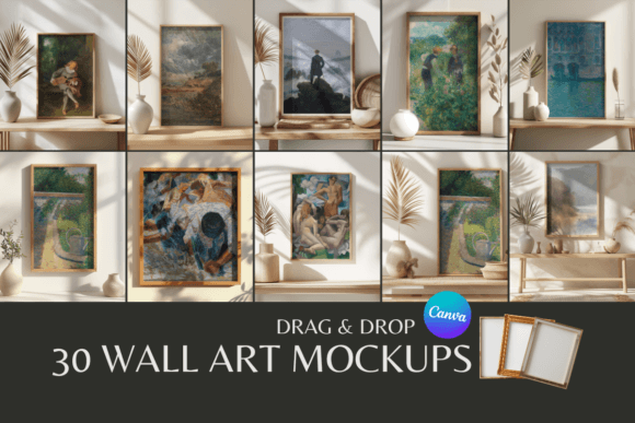 Elevate Your Art Sales: A Deep Dive into 30 Wall Art Mockups - Canva Templates 3