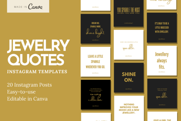 Elevate Your Brand's Shine: A Guide to Using Jewelry Quotes Instagram Templates