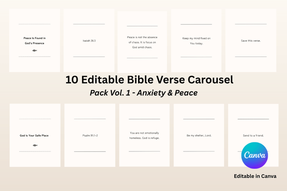 Elevating Digital Ministry: How Bible Verse Carousel Templates Vol. 1 Meets the Demand for Authentic Engagement