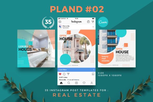 Elevating Your Real Estate Brand: The Power of Pland Two Instagram Post Templates