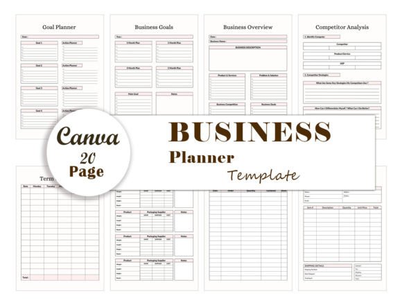 Streamline Your Success: The Ultimate Guide to Minimalist Business Planner Templates for Canva