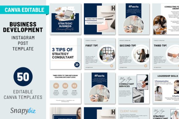 Transform Your Corporate Feed: Mastering Business Development with Canva IG Templates