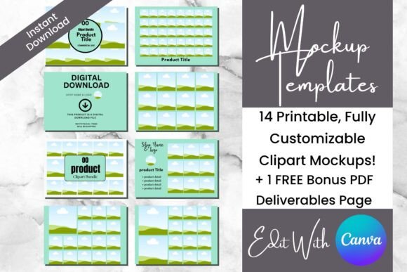 Transform Your Digital Storefront: Mastering Clipart Mockups Etsy Listing Templates