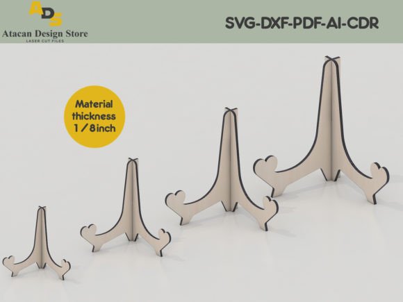 Wooden Display Easel Laser Cut Templates for Your Projects